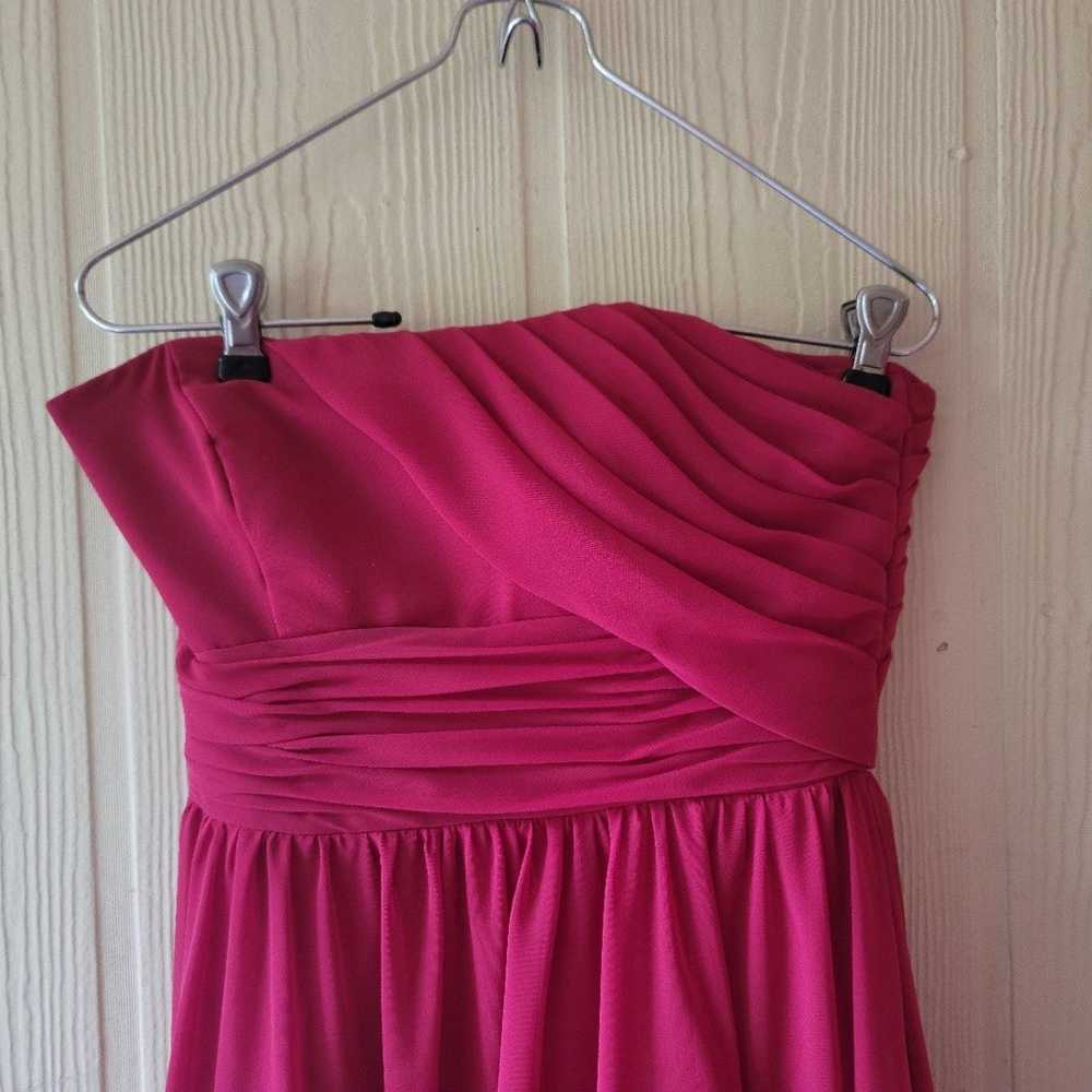 Red Strapless Prom Dress or Formal Bridesmaid Dre… - image 1