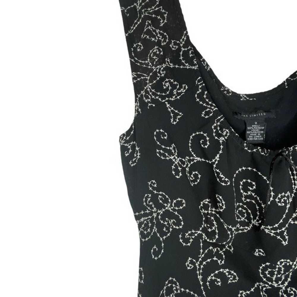 The Limited Y2K Vintage Black and White Paisley S… - image 3