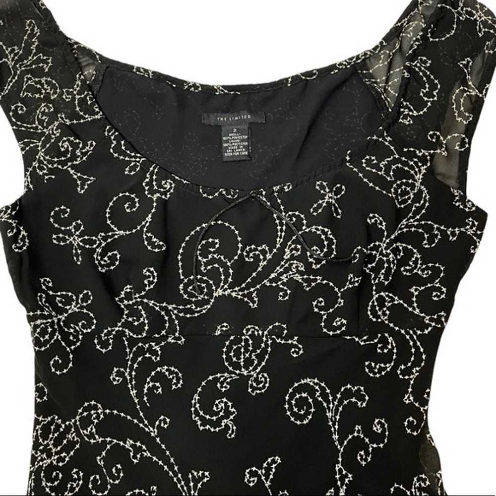 The Limited Y2K Vintage Black and White Paisley S… - image 7
