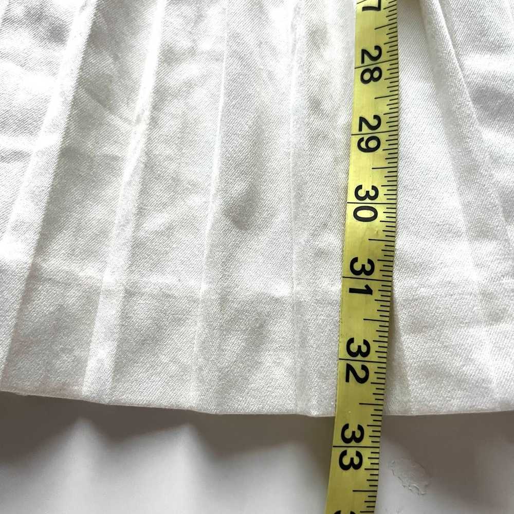 Bebe pleated white mini dress size 0 - image 10