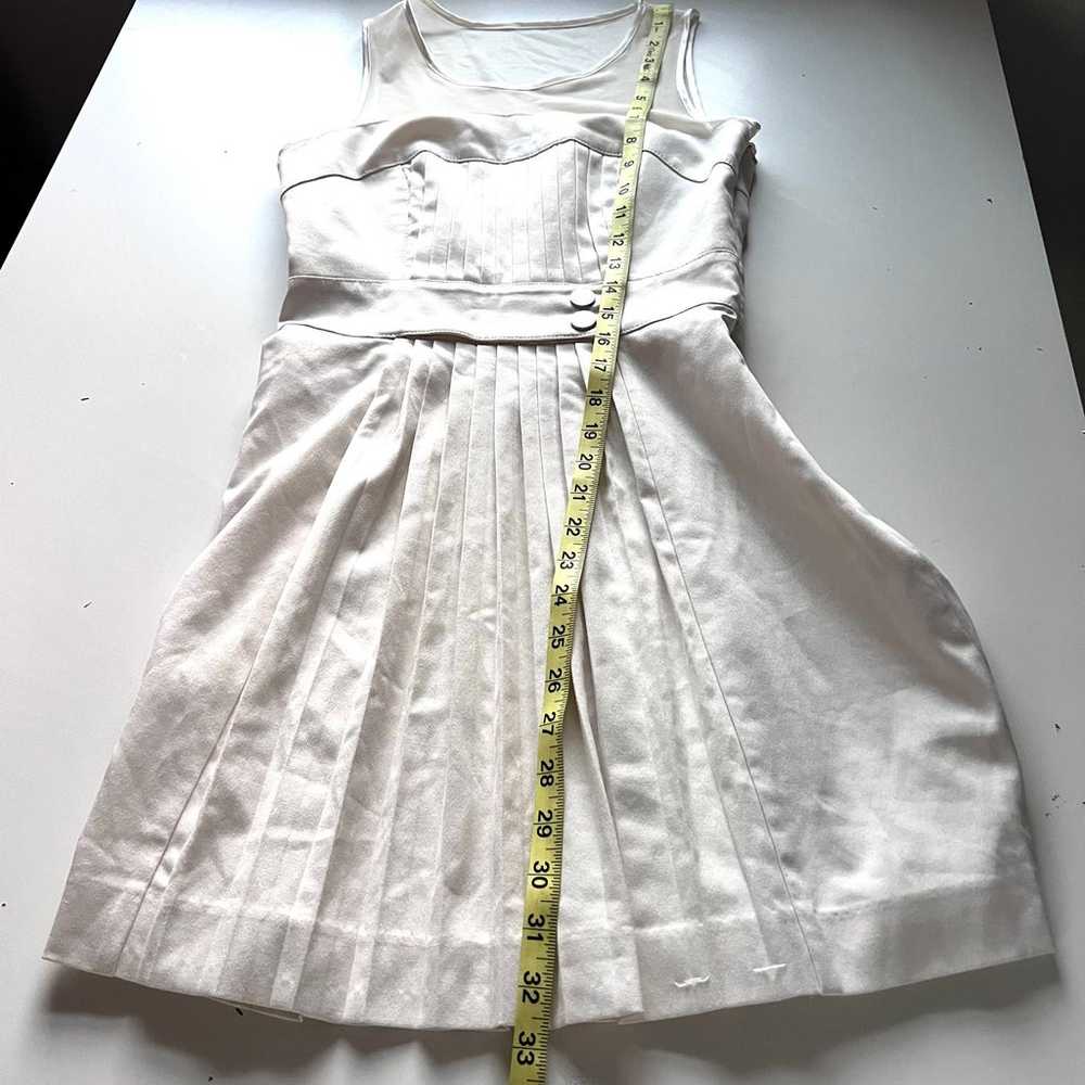 Bebe pleated white mini dress size 0 - image 9
