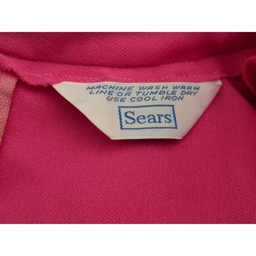 Vintage Sears Pink Long Sleeve Dress XS - image 6