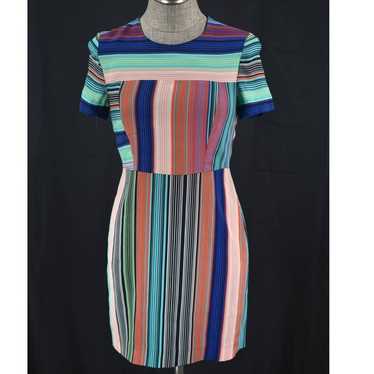 Vintage Diane Von Furstenberg Striped A Line Dres… - image 1