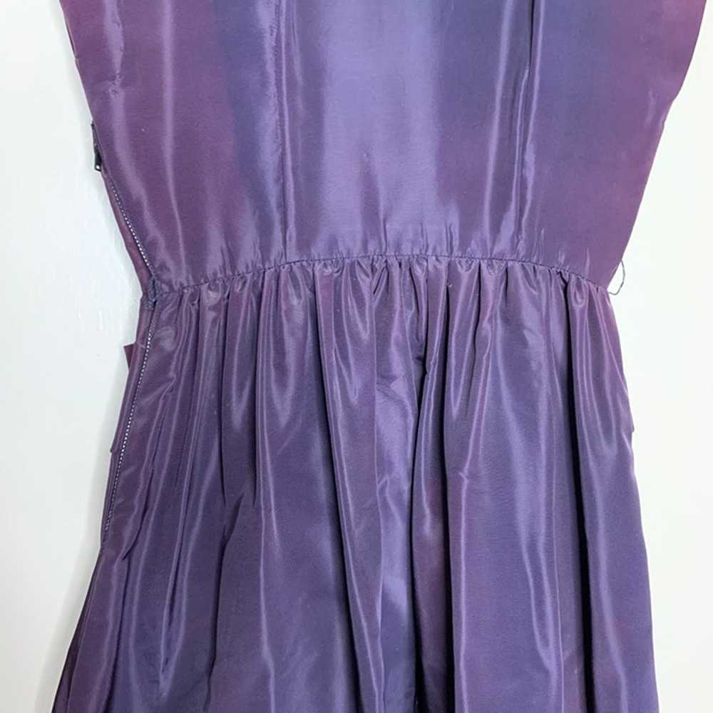 Vintage Carole King 1930's Royal Purple Sateen Ca… - image 10
