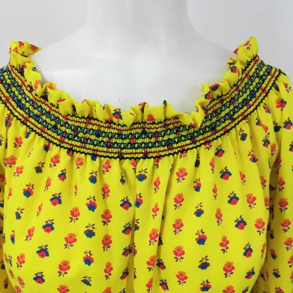 Vintage Youth Guild 70s Floral Dress Size XS? Max… - image 5