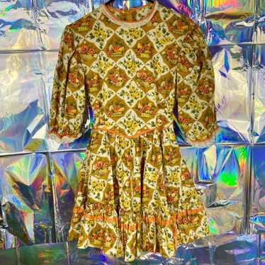 Vintage Handmade 1970s Prairie Dress - image 1