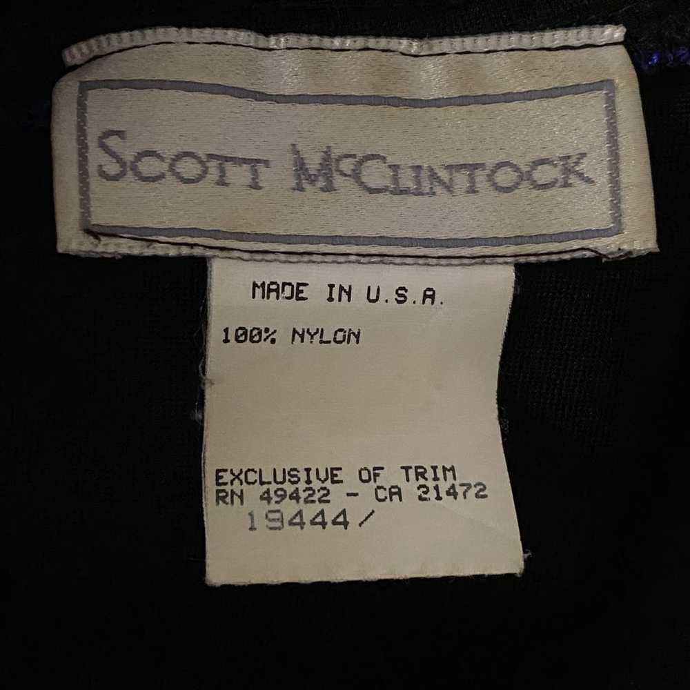 Vintage Scott McClintock Rhinestone Lace Halter M… - image 7