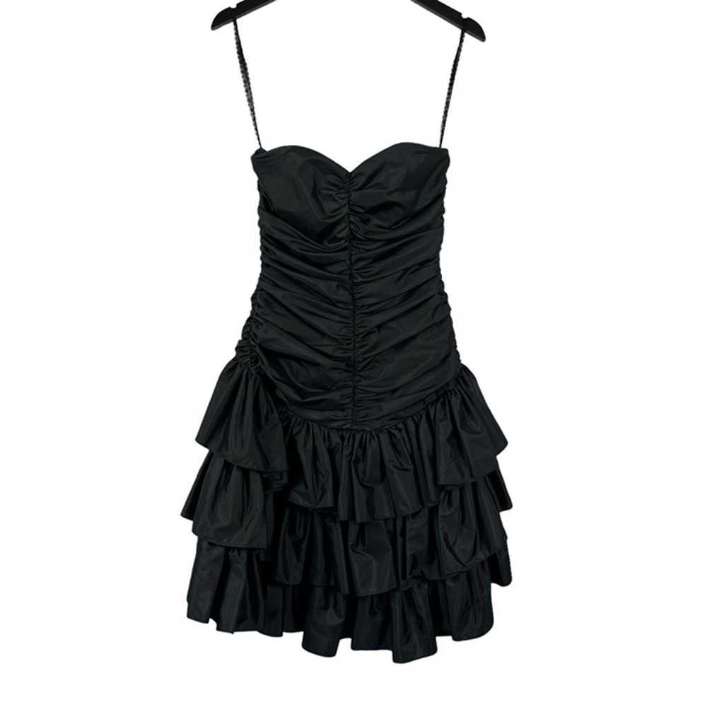 Vintage Susan Roselli for Vijack Mini Dress Black… - image 1