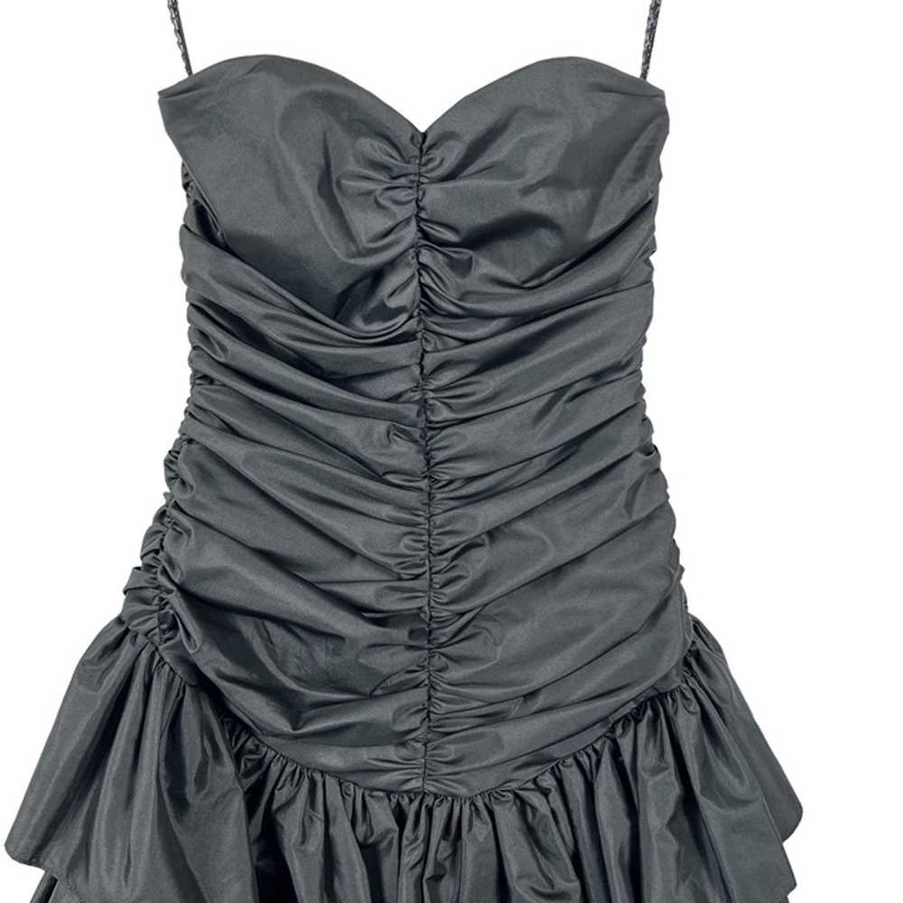 Vintage Susan Roselli for Vijack Mini Dress Black… - image 3
