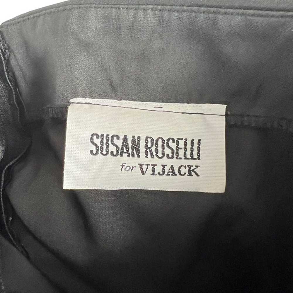 Vintage Susan Roselli for Vijack Mini Dress Black… - image 6