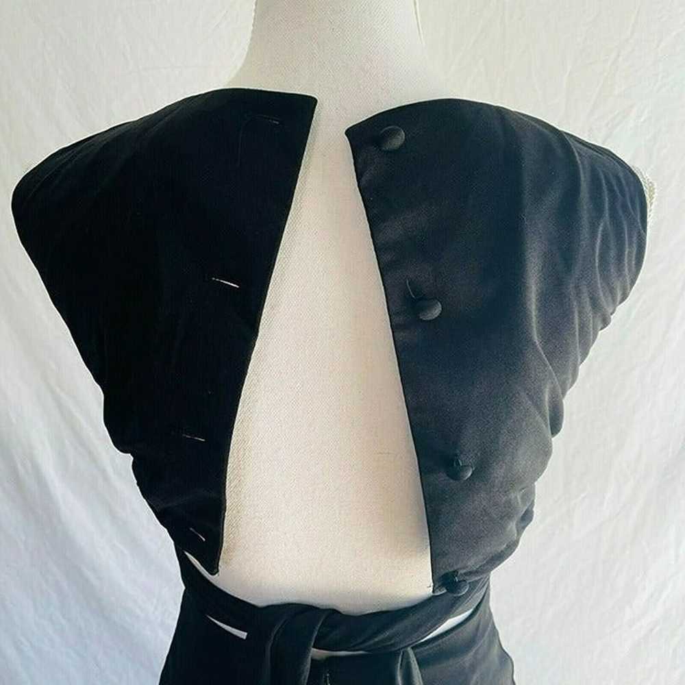Lilli Diamond Dress Body Con Black Sleeveless Cro… - image 7