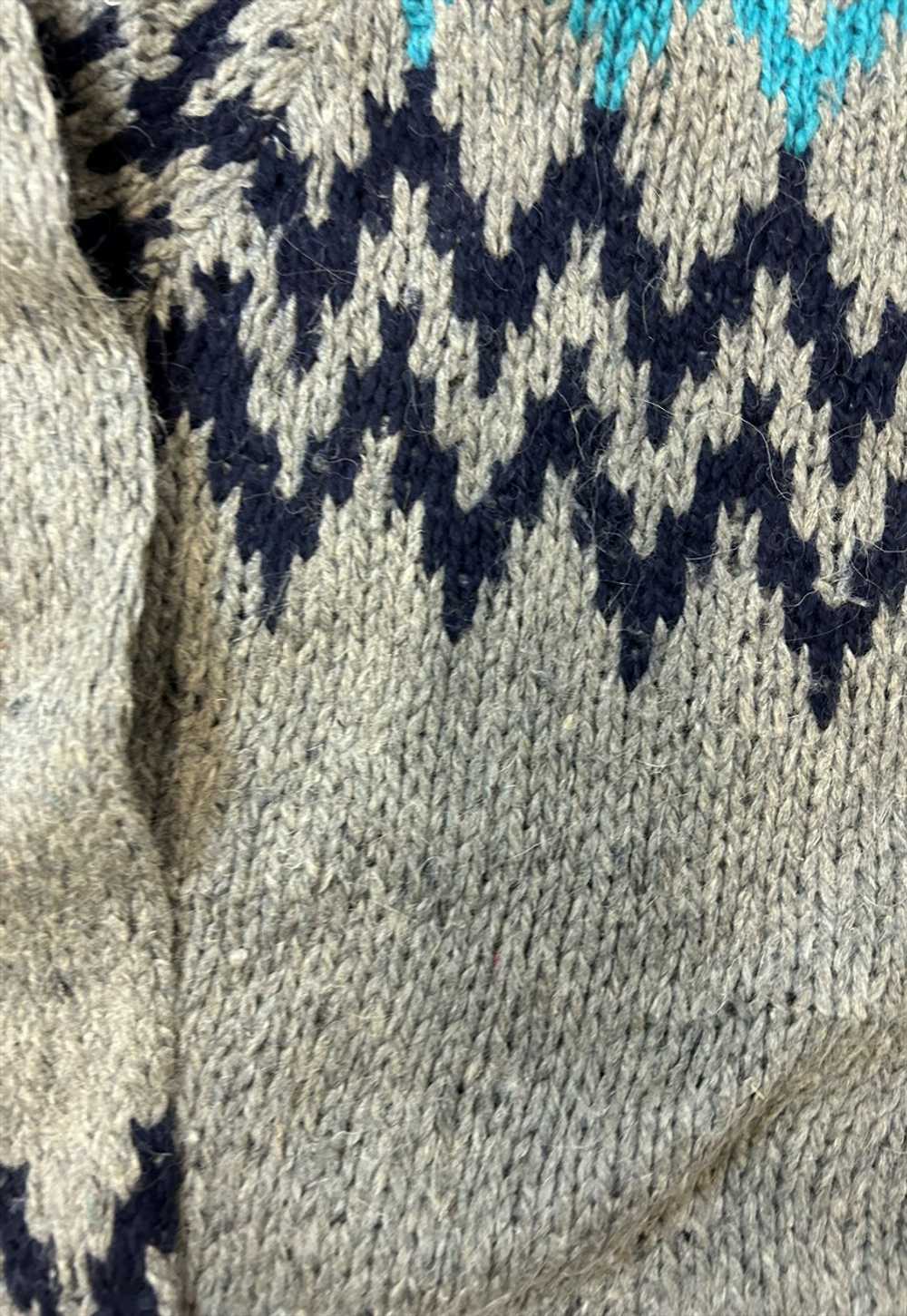 Vintage Knitted Jumper Abstract Patterned Chunky … - image 3