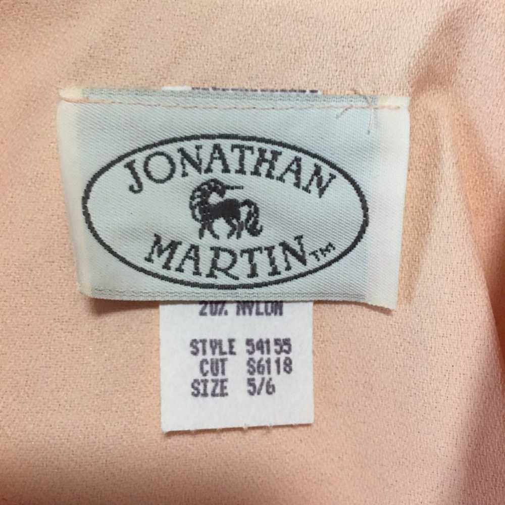 Vtg Peach Shirt Dress 5/6 NWT Jonathan Martin - image 4