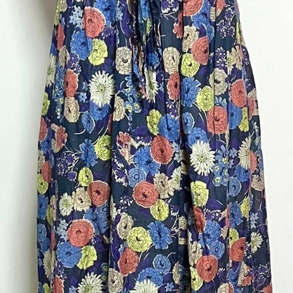 Anthropologie Lil Mementos Navy Floral Maxi - image 3