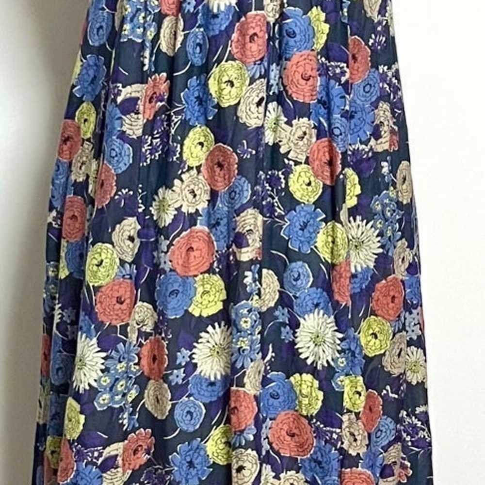 Anthropologie Lil Mementos Navy Floral Maxi - image 5