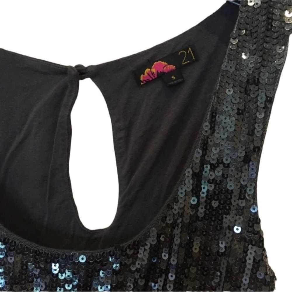 Vintage Y2K Forever 21 Sleeveless Sequins Dress S… - image 3