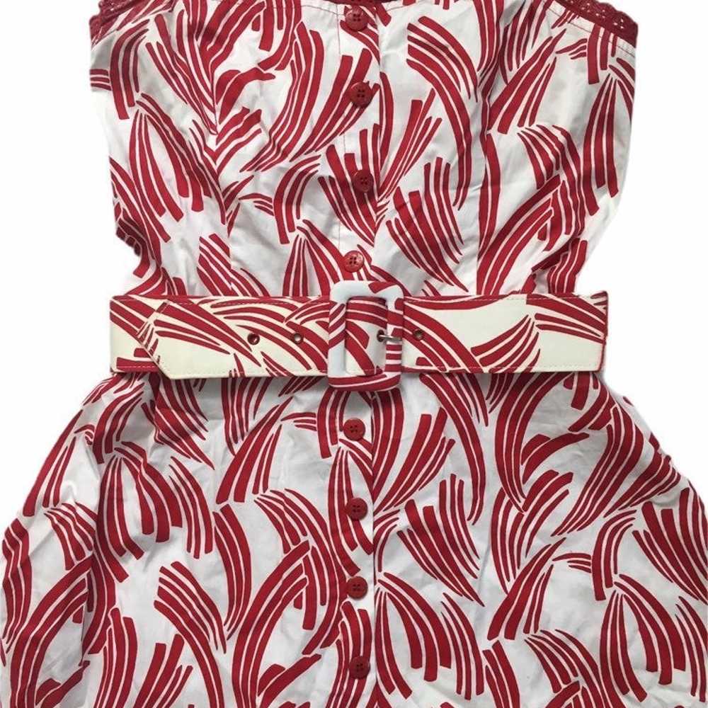 Ruby Rox red and white dress with belt - image 2