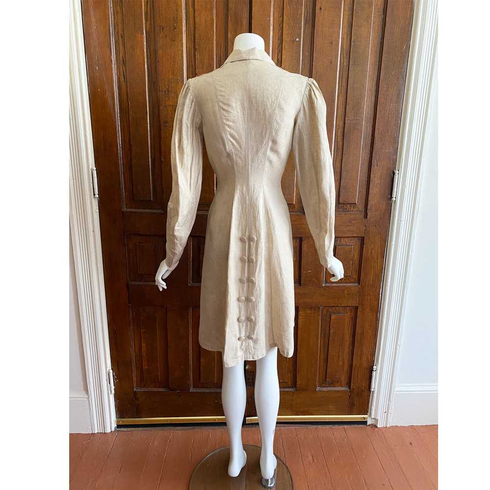 Antique Edwardian Linen Jacket - image 6