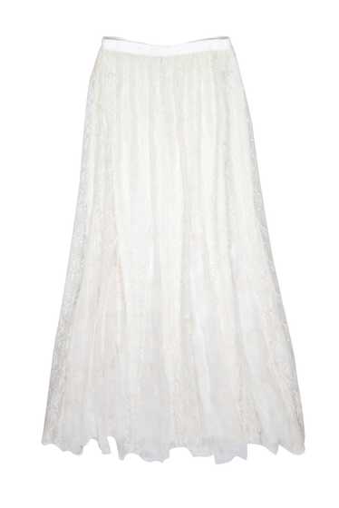 Alice & Olivia -Ivory Lace Maxi Skirt Sz 8