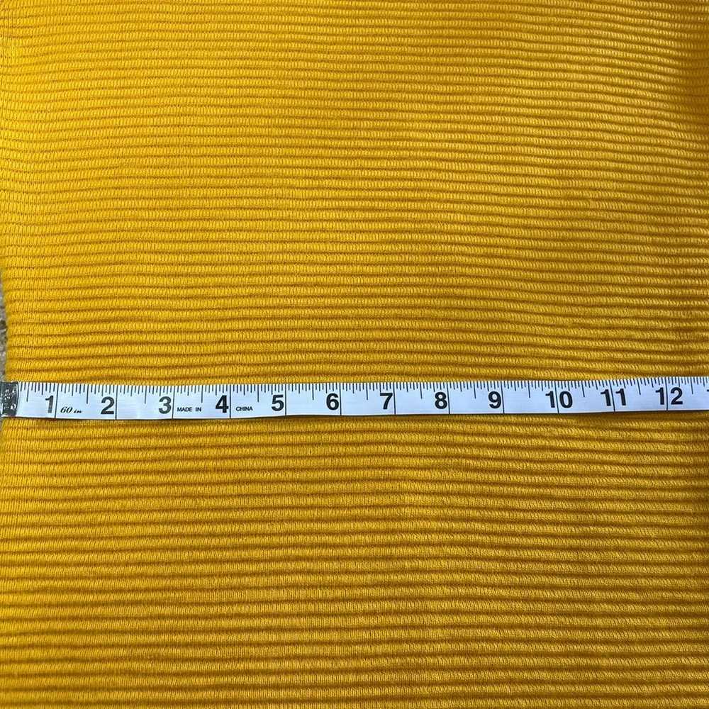 Vintage yellow ribbed Tulle brand Dress size Small - image 6