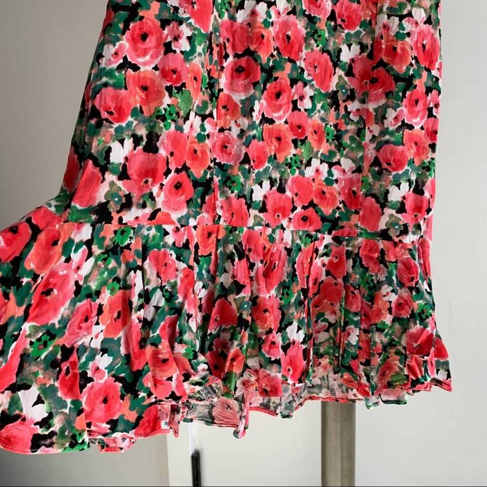 Vintage Made in California Pink Floral Print Dress - image 6