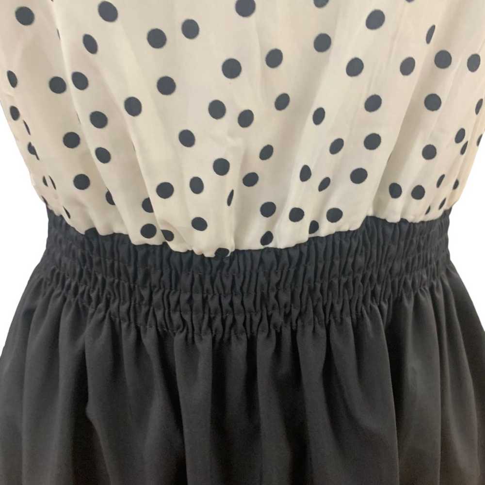 Womens black & white polka dot FancyQube minidress - image 6