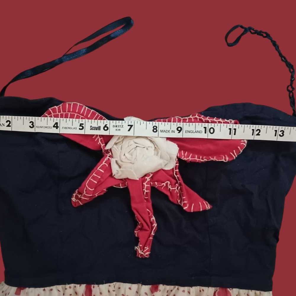 Judith March Vintage Strapless Mini Dress Size Sm… - image 6