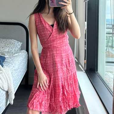 Vintage Y2K Pink Mesh Mini Dress