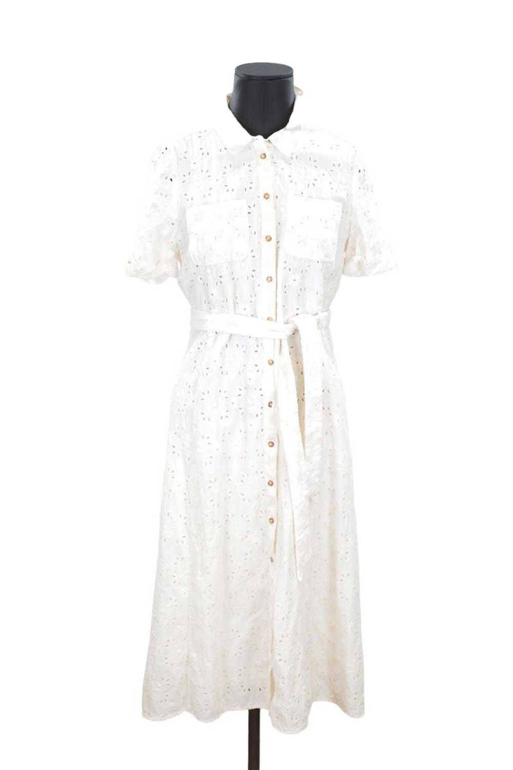 Circular Clothing Robe en coton Sézane blanc. Mat… - image 1
