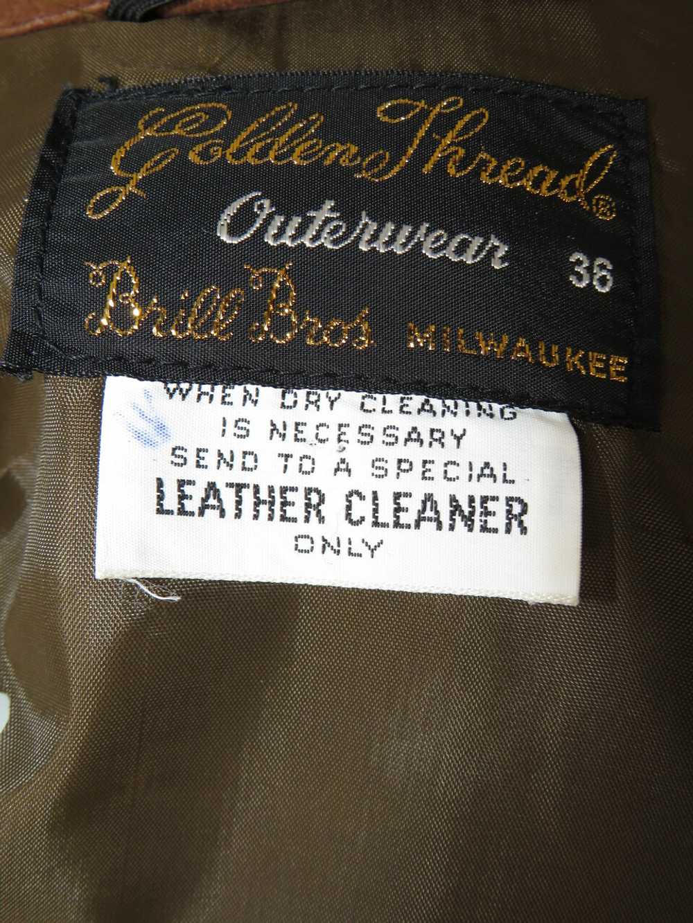 "Golden Threads" Brown Suede Jacket - image 4