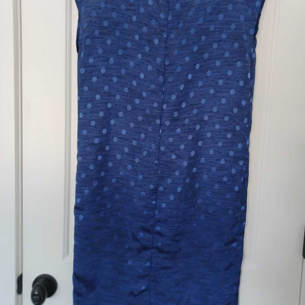 Vintage dotted blue, A-line,  Patty O'Neil dress,… - image 3