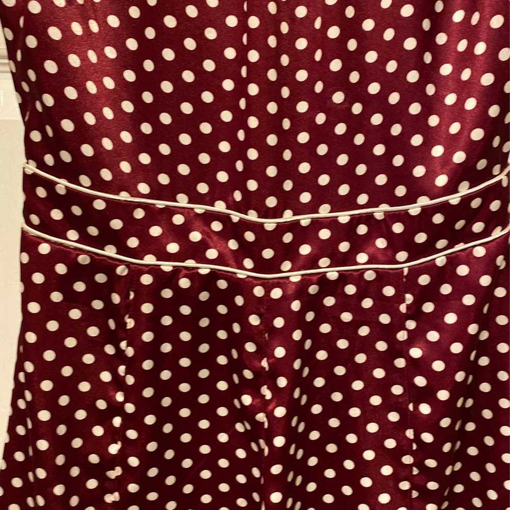 Vintage 50's Womens Polka Dot Dress - image 10
