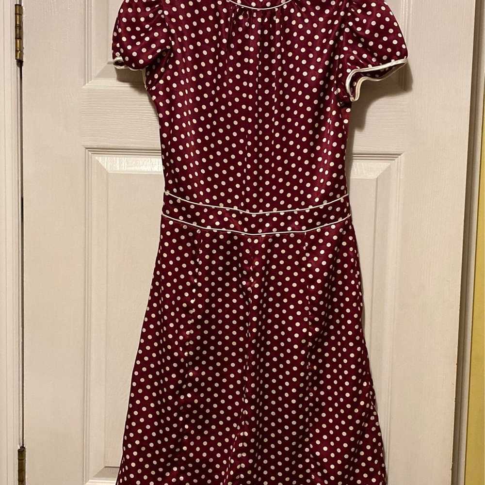 Vintage 50's Womens Polka Dot Dress - image 9