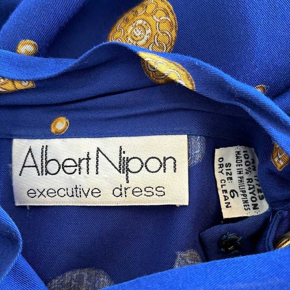 Vintage Albert Nipon boss lady executive dress Dr… - image 7