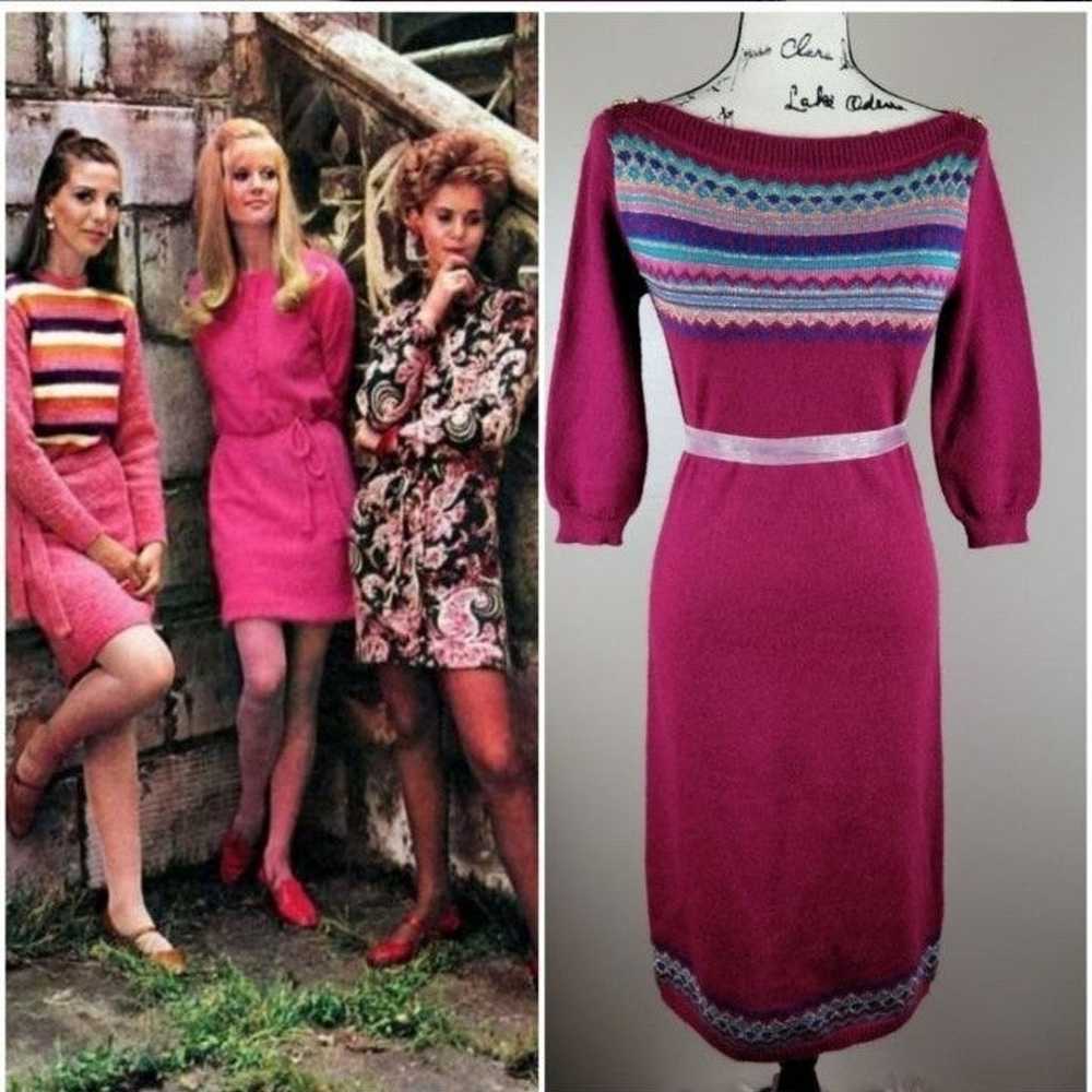 Esprit VTG 80's Plain Jane Knit Dress - image 1