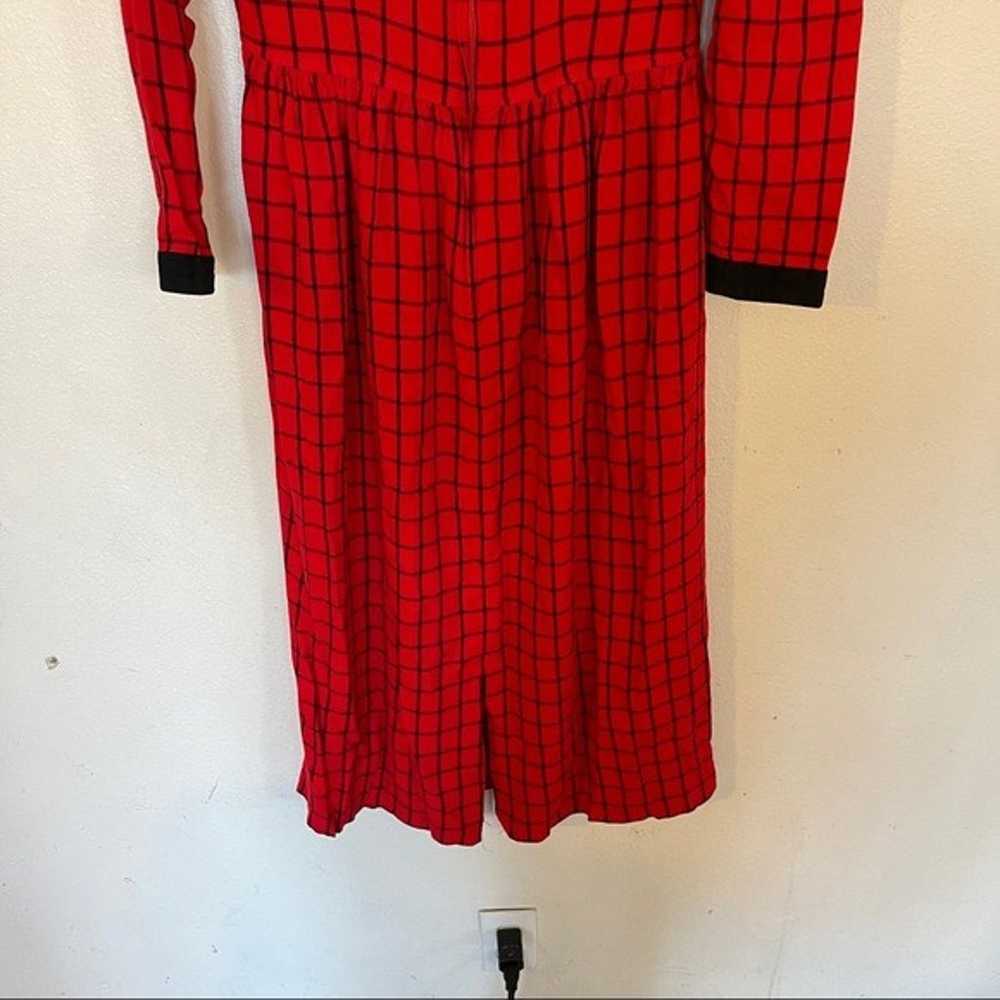 Vintage J. Christopher Plaid Midi Dress - image 6