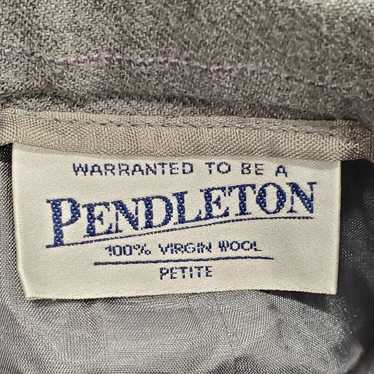 Pendleton Women Gray Pinstripe Suit Sz 10 - image 1