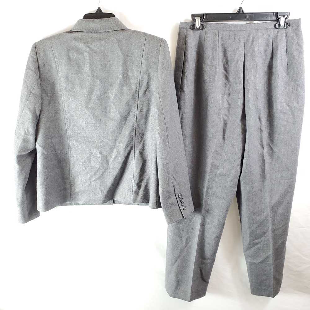 Pendleton Women Gray Pinstripe Suit Sz 10 - image 4