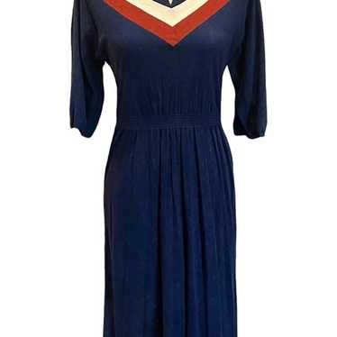 Vintage Ladies Chevron Terry Dress - image 1