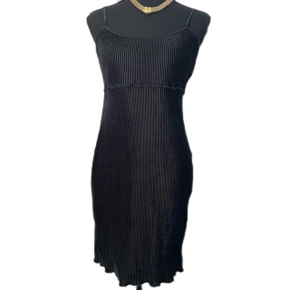 VINTAGE 90’s Ribbed Velvet Cami Mini Dress Women’… - image 1