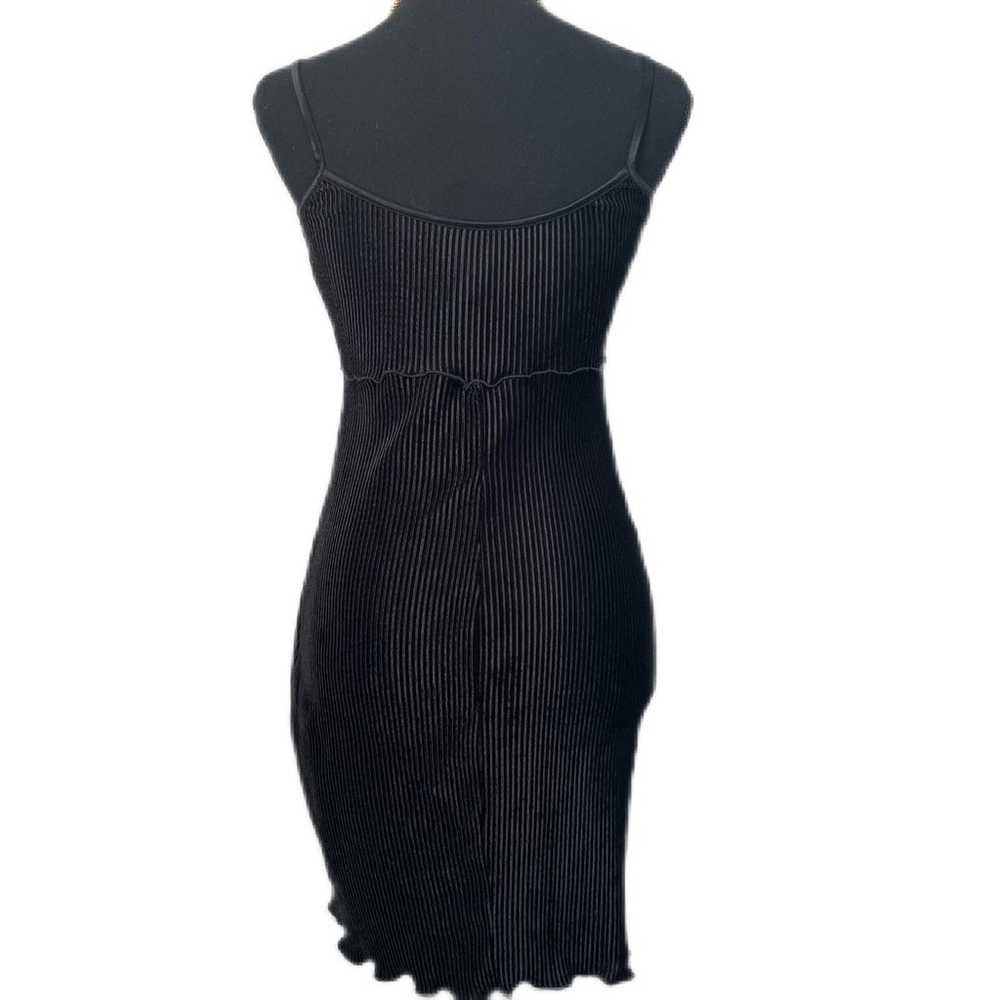 VINTAGE 90’s Ribbed Velvet Cami Mini Dress Women’… - image 3