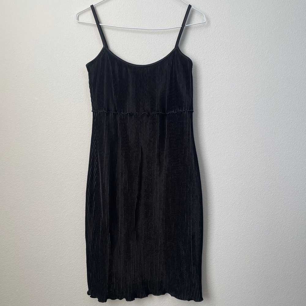 VINTAGE 90’s Ribbed Velvet Cami Mini Dress Women’… - image 6