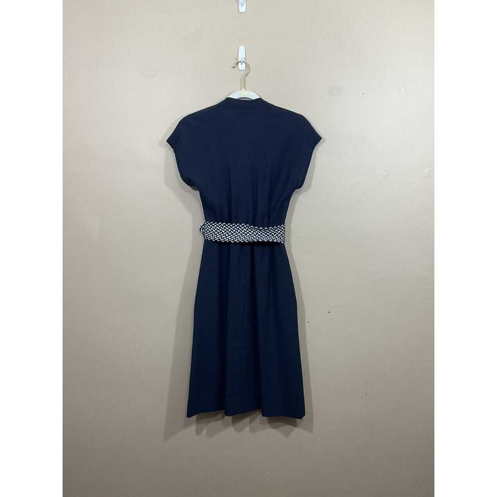 VTG Womens Belted Midi Sheath Dress Size Small Bl… - image 2