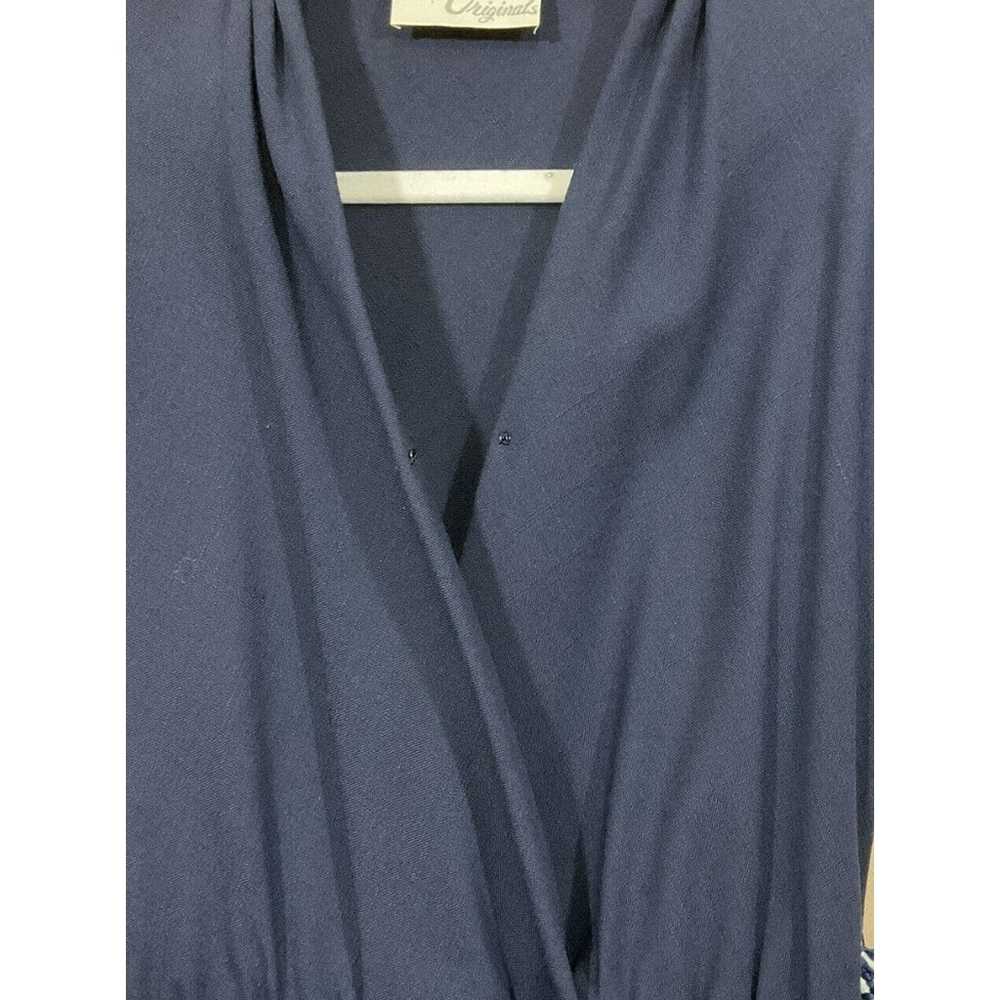 VTG Womens Belted Midi Sheath Dress Size Small Bl… - image 4