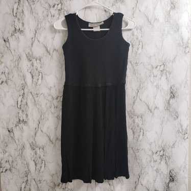 Barbara Lesser Tank Dress Built in Bra Style 1367jd LBD Small Minimalist  Black