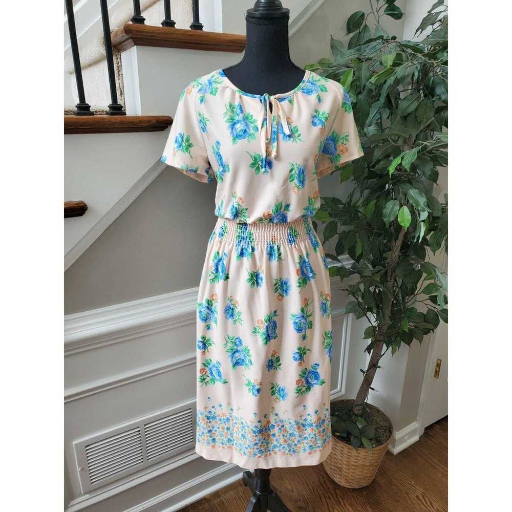 Haypence Floral Round Neck Vintage Dress - image 11