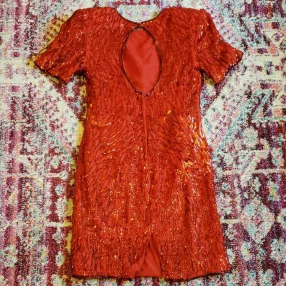 Vintage 80s Sequin Dress - image 3