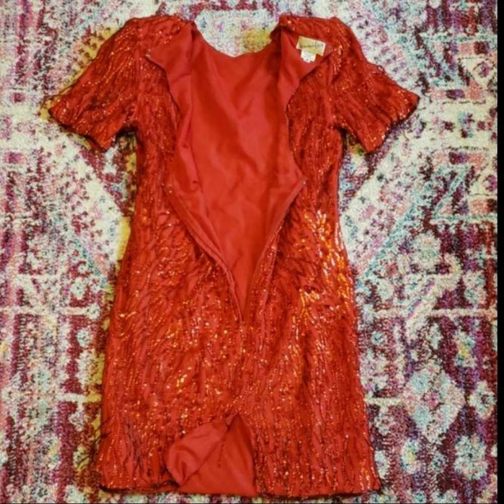 Vintage 80s Sequin Dress - image 4