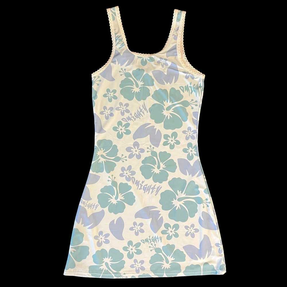 O-MIGHTY - Hibiscus Scoopneck Dress in Blue - Siz… - image 6