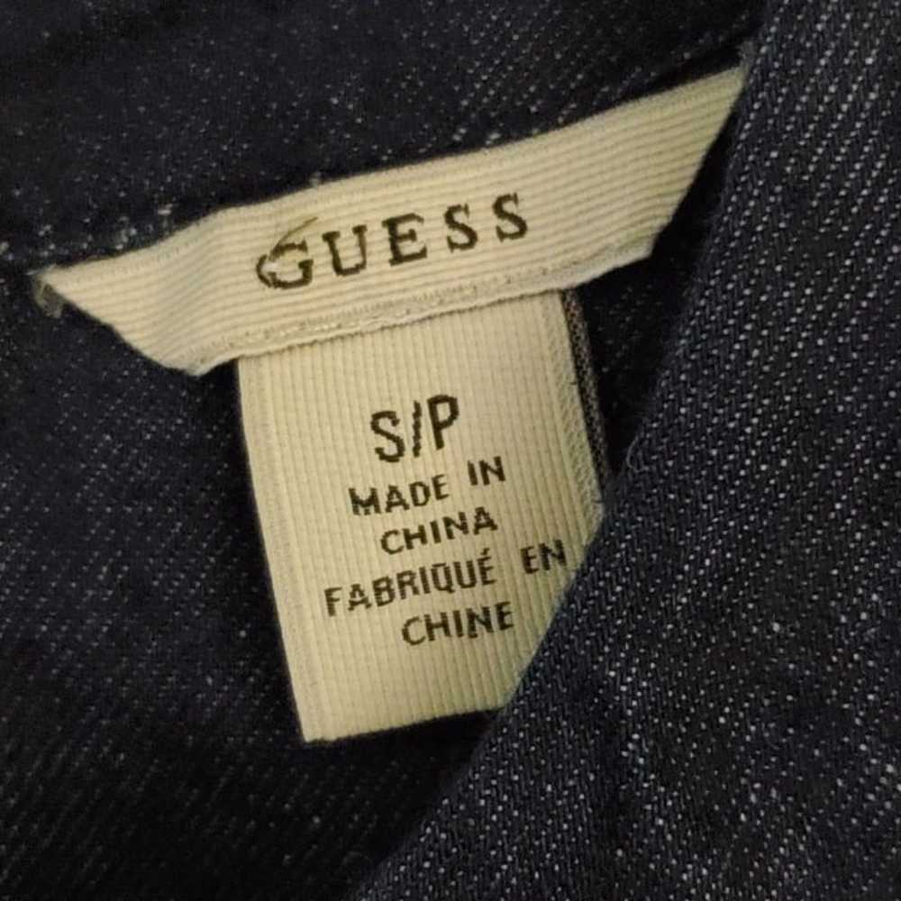 Guess Vintage Denim/Linen Y2K Mini Dress Size S - image 5